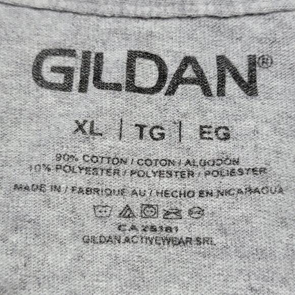 Gildan Grey Tee  w/ Fringe Thanksgiving "Talk Turkey" - Size XL - Picture 5 of 5